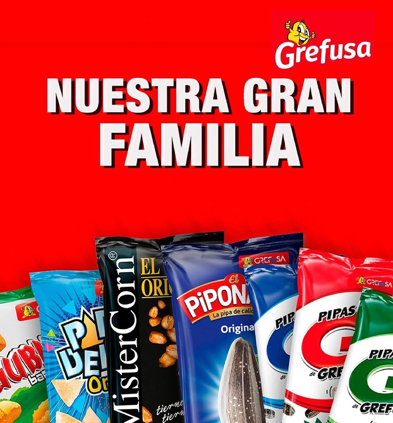 composición con productos variados de la marca Grefusa